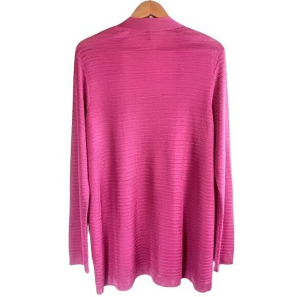 Vintage Missoni Made in Italy Magenta Pink Cardigan Sweater - Picture 2 of 5